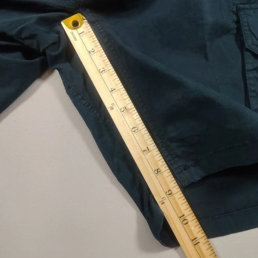 LTWT Cargo Shorts Mens 2XL Teal Blue Elastic Waist Utility Pockets Cotton Blend